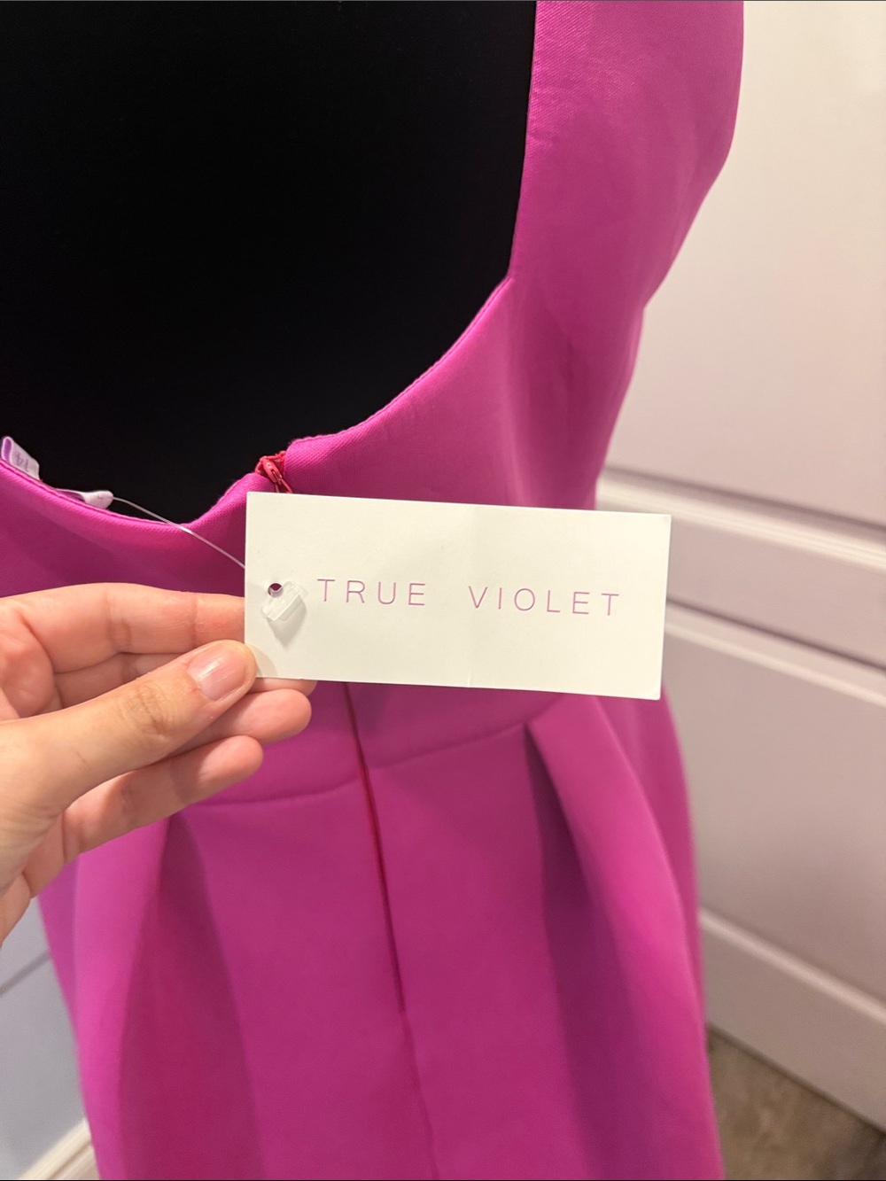 Fuchsia High-Low Sleeveless Dress - Picture 5 of 7
